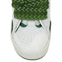 WHITE/BROWN BASKETS CURB SNEAKERS