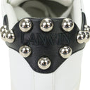 WHITE/SILVER DDB0 AVEC STUDS SNEAKERS