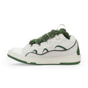 WHITE/BROWN CURB SNEAKERS