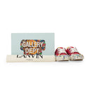 RED/MULTICOLOR MELTED LOW VULCANIZED SNEAKERS