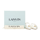 WHITE SWING BALLERINES SLING 15MM BIJOU FLATS