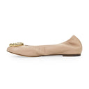 BEIGE BALLERINA AVEC MELODIE BIJOUX FLATS