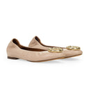 BEIGE BALLERINA AVEC MELODIE BIJOUX FLATS