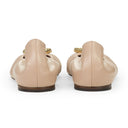 BEIGE BALLERINA AVEC MELODIE BIJOUX FLATS