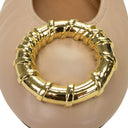 BEIGE BALLERINA AVEC MELODIE BIJOUX FLATS