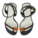BLACK 95MM SWING SANDAL-MELODIE JEWELS HEELS