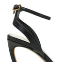 BLACK 95MM SWING SANDAL-MELODIE JEWELS HEELS