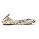 WHITE BALLERINE AVEC FAUX EXOTIQUE FLATS