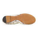 WHITE BALLERINE AVEC FAUX EXOTIQUE FLATS