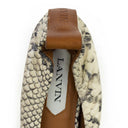 WHITE BALLERINE AVEC FAUX EXOTIQUE FLATS