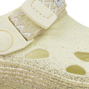 GOLD/BEIGE X SUICOKE MOK MOCASSINS CURB SLIDES