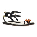 BLACK SANDALES BIJOUX MELODIE PUMPS