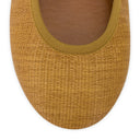 MAROON BALLERINE AVEC RAFIA FLATS