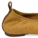 MAROON BALLERINE AVEC RAFIA FLATS