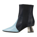 BLUE/BLUE M&E ANKLE BOOTS