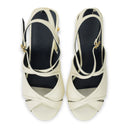 WHITE SMILE 105 PLATFORM SANDALS HEELS