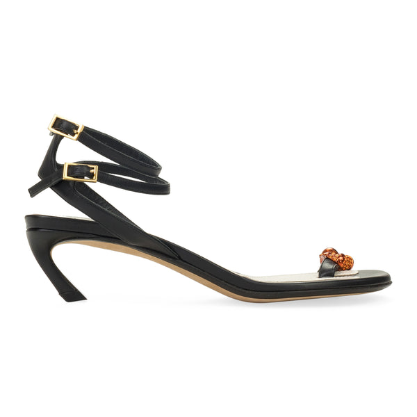 BLACK 45MM SWING SANDAL-MELODIE JEWEL PUMPS