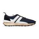BLUE/WHITE RUNNING EN TISSU SNEAKERS
