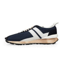 BLUE/WHITE RUNNING EN TISSU SNEAKERS