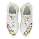 WHITE/MULTICOLOR BUMPER SNEAKERS