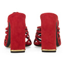 RED J 105MM SANDALS HEELS