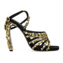 BLACK J 105MM SANDALS HEELS