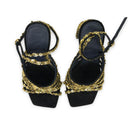 BLACK J 105MM SANDALS HEELS