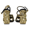 BLACK J 105MM SANDALS HEELS