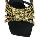 BLACK J 105MM SANDALS HEELS