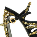 BLACK J 105MM SANDALS HEELS