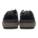 BLACK TENNIS LOW TOP SNEAKERS