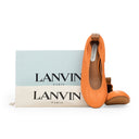 ORANGE BALLERINA FLATS