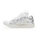 SILVER CURB A EFFET METALLIQUE SNEAKERS