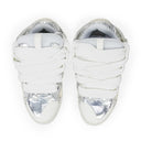 SILVER CURB A EFFET METALLIQUE SNEAKERS