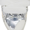 SILVER CURB A EFFET METALLIQUE SNEAKERS