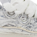 SILVER CURB A EFFET METALLIQUE SNEAKERS