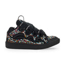 BLACK/MULTICOLOR CURB SNEAKERS