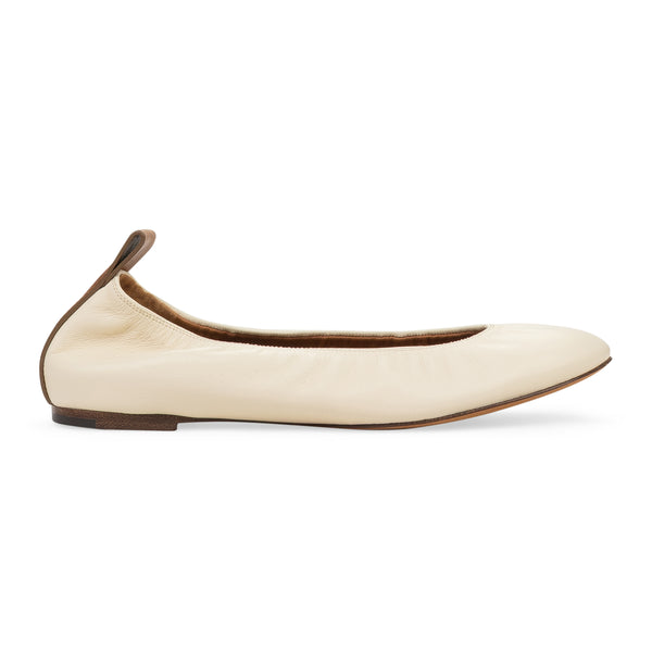 BEIGE BALLERINA FLATS