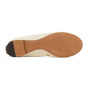 BEIGE BALLERINA FLATS