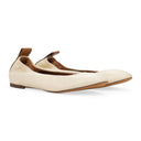 BEIGE BALLERINA FLATS