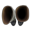 BLACK BANANA HEEL 80MM LARGE KNEE-HIGH BOOTS