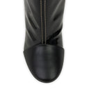 BLACK BANANA HEEL 80MM LARGE KNEE-HIGH BOOTS