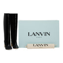 BLACK BANANA HEEL 80MM LARGE KNEE-HIGH BOOTS