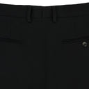 BLACK STRAIGHT LEG TROUSERS