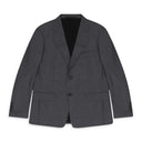 GRAY SINGLE BREASTED FLAP POCKETS BLAZER