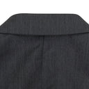 GRAY SINGLE BREASTED FLAP POCKETS BLAZER