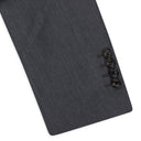 GRAY SINGLE BREASTED FLAP POCKETS BLAZER