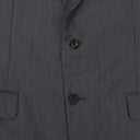 GRAY SINGLE BREASTED FLAP POCKETS BLAZER