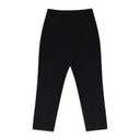 BLACK STRAIGHT TAILORED CIGARETTE PANTS