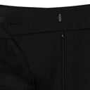 BLACK STRAIGHT TAILORED CIGARETTE PANTS